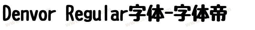 Denvor Regular字体字体转换